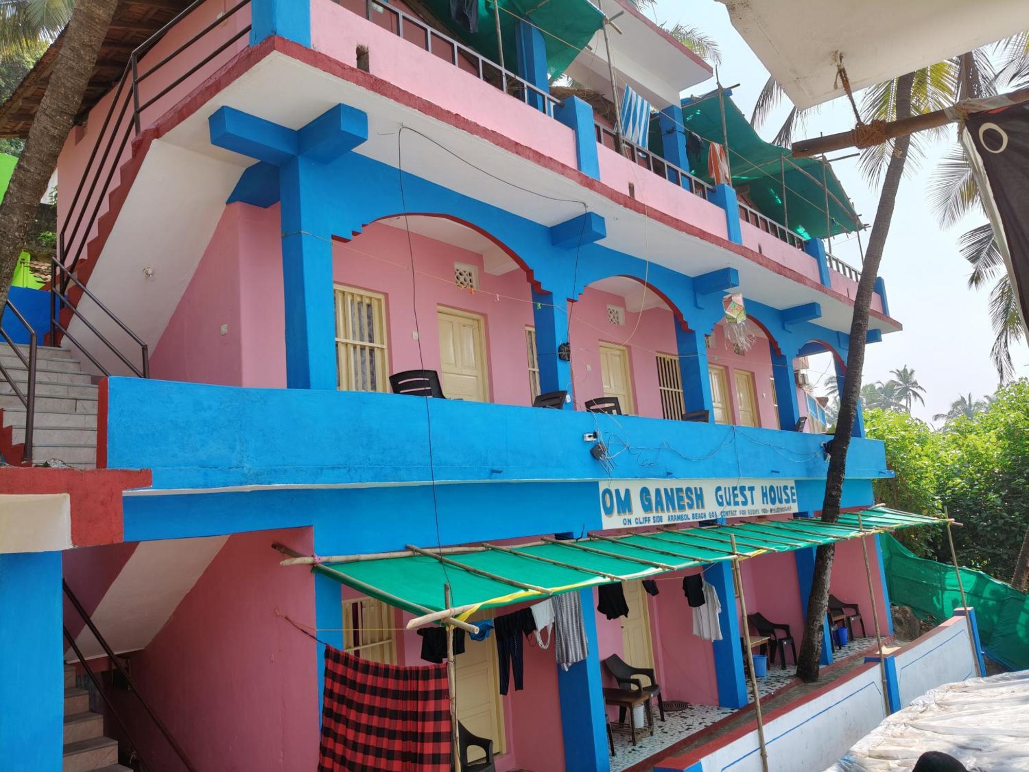 Om Ganesh Guest House Cliffside Arambol Szoba fotó